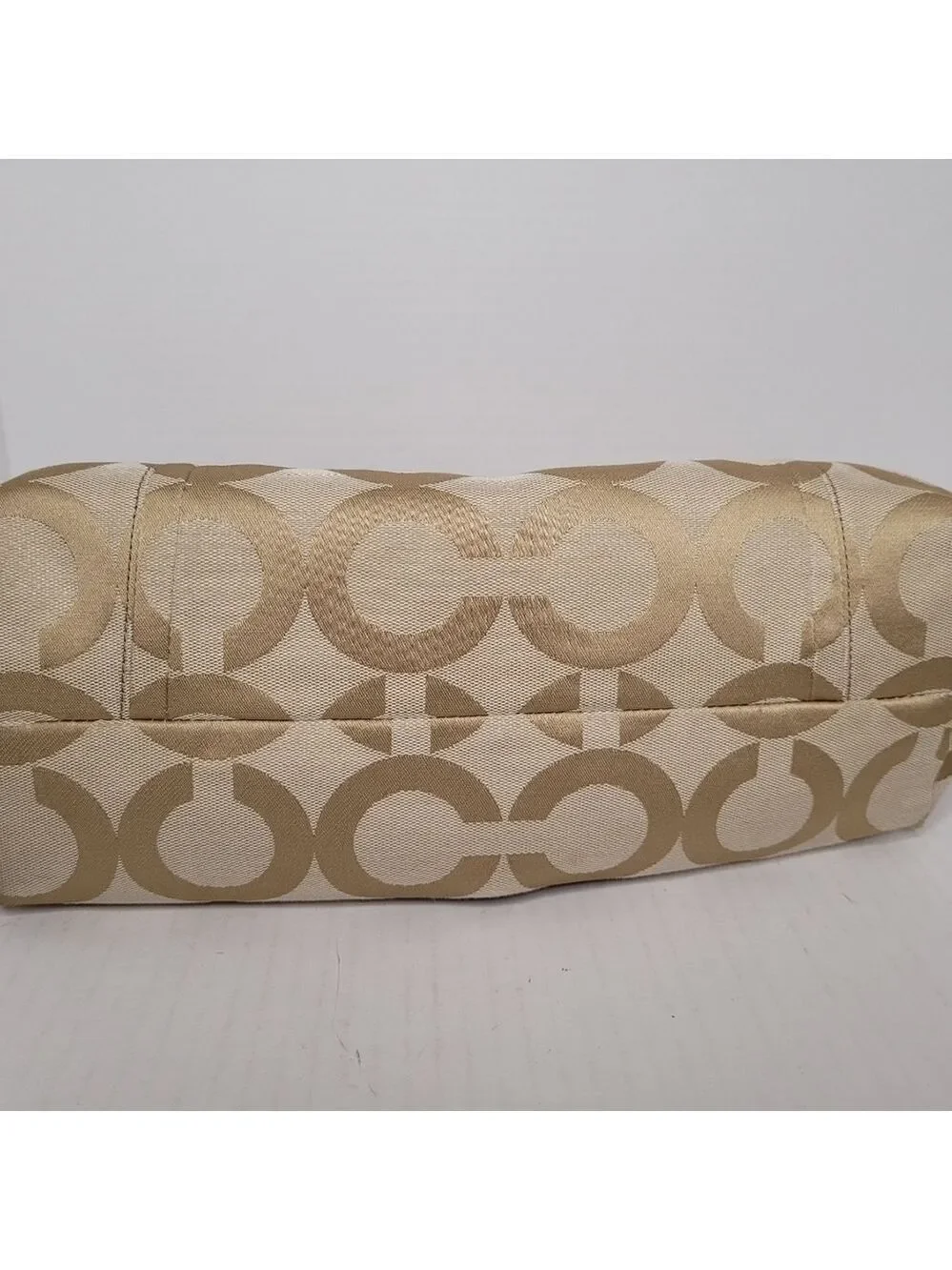 Coach Poppy Champagne Gold Tote Crossbody/Shoulder Bag H1069-16296P